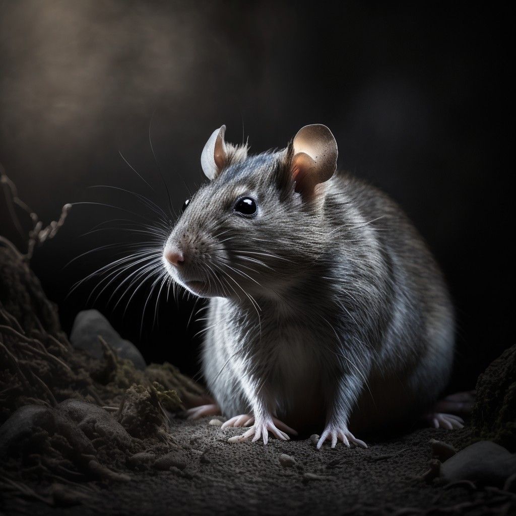 Professional rat removal technician performing humane rat removal in a residential attic