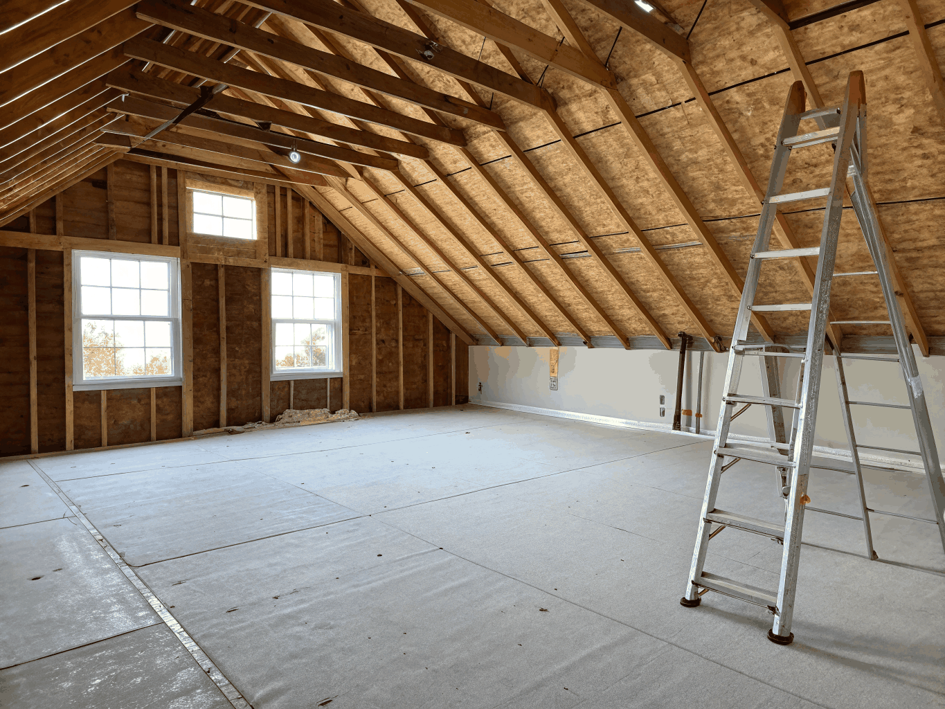 Cleaned and sanitized attic space after professional wildlife damage repair